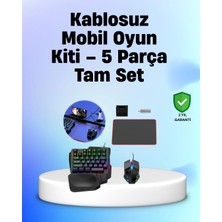 Belle Fusion Bfs Profesyonel Mobil Oyuncular Için Rgb Klavyeli 5 Parça Oyun Kiti