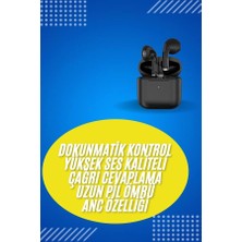 Belle Fusion Bfs En Çok Tercih Edilen Bluetooth Kulaklık Mikrofonlu Silikonsuz Dokunmatik Kontrol