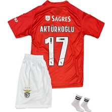Alaturka Mix Kerem Aktürkoğlu Kırmızı Yeni Sezon B.e.n.f.i.c.a 3'lü Çoçuk Futbol Forma Seti