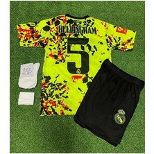 Alaturka Mix R.e.a.l M.a.d.r.i.d 2024/25 Yeni Sezon Jude Bellingham Özel Konsept Çocuk Forması 4'lü Set (Neon)