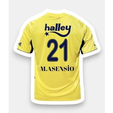 Alaturka Mix Fênerbâhçe 25-26 Sezon Deplasman Sarı M.asensio 21 Futbol Çocuk Forması 4 Lü Set