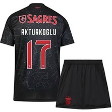 Alaturka Mix Benfica 2024/25 Yeni Sezon Kerem Aktürkoğlu Deplasman Çocuk Forması 4'lü Set (Black)