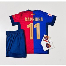 Alaturka Mix F.c B.a.r.c.e.l.o.n.a 2024/25 Yeni Sezon Raphinha Çocuk Forması 4'lü (Armalı Set)