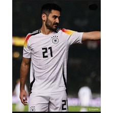 Alaturka Mix Almanya Euro 2024 Yeni Sezon Ilkay Gündoğan 21 Numara Iç Saha Forması (Beyaz)