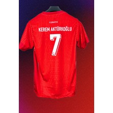 Alaturka Mix Türkiye Milli Takım 2024 Euro Avrupa Şampiyonası Kerem Aktürkoğlu Yetişkin Kırmızı Forması