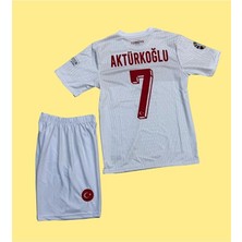 Alaturka Mix Türkiye Euro 2024 Kerem Aktürkoğlu Iç Saha Çocuk Forması 4'lü Seti (White)