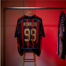 Alaturka Mix 2006/07 A.c M.i.la.n #99 Fenomen Ronaldo Nostalji Yetişkin Forması (Kırmızı)