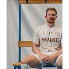 Alaturka Mix Napoli Yeni Sezon 2025/26 Kevin De Bruyne 11 Deplasman Forması (Whitegold)
