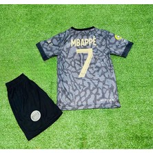 Alaturka Mix Psg Mbappe 23/24 Çocuk Futbol Forması Hava Alabilen Polyester Kumaş Halısaha Forması
