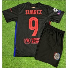 Alaturka Mix Bar.ce.lo.na 2024/25 Yeni Sezon #9 Suarez Deplasman Çocuk Forması Çorap Bileklik Hediyeli Siyah