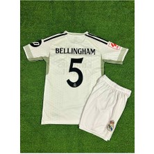 Alaturka Mix 2025/26 Sezonu R.madrid #5 Bellingham Çocuk Forması Çorap Bileklik Hediyeli