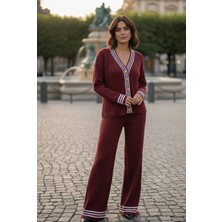 Yusgos Kadıntriko Hırka Pantolon Kolej Alt Üst Takım