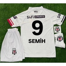 Alaturka Mix Siyah/beyaz 2026 ./semih Kılıçsoy/..' 9 Yeni Sezon Deplasman Beyaz Çocuk Forması 4lü Set