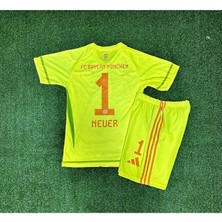 Alaturka Mix Bayern Münih Manuel Neuer Çocuk Kaleci Forması (Sarı) 4 Lü Set