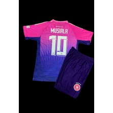 Alaturka Mix Almanya Euro 2024 Jamal Musiala 10 Deplasman Pembe Çocuk Forması 3'lü Set (Pink)
