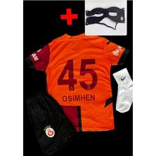 Alaturka Mix 2024/2025 Sezon Victor OSIMHEN45   Iç Saha Parçalı Yeni Sezon Çocuk Futbol Forması Maske Hediyeli