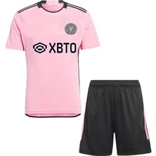 Alaturka Mix Inter Miami Messi Pembe Çocuk Futbol Forma 2'li Set Forma ve Şort