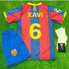 Alaturka Mix #barcelona. 2011 Retro #6 Xavi Çocuk Forması 3lü Set