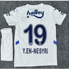 Alaturka Mix F̸e̸n̸r̸b̸a̸h̸ç̸e̸ 2024/25 Beş Yıldızlı Y.en Nesyri 19 Numara Deplasman Beyaz Çocuk Forması 4 Lü Set