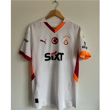 Alaturka Mix G̴a̴lata ̴s̴a̴ray 5 Yıldız 2024/25 Deplasman Beyaz Yetişkin Taraftar Forması T-Shirt