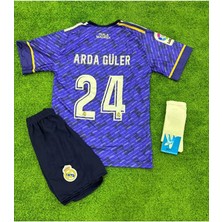 Alaturka Mix 2023/24 Realmadrid A.r.d.a/g.ü.l.e.r/24 Özel Tasarım Turuncu Çocuk Futbol Forması 3'lü Takım