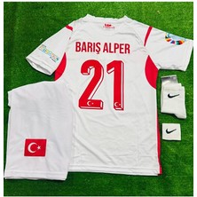 Alaturka Mix Türkiye 2026 Barış Alper 21 Çocuk Forması Beyaz 4 Lü Set