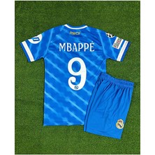 Alaturka Mix Real Madrid 2025/26 Yeni Sezon Kylian Mbappe Alternatif Çocuk Forması ( Blue)-9