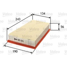 Valeo 585029 - Hava Filtresi Megane Iı 02 Scenıc Iı 02 1.5dcı K9K 1.6 16V K4M 2.0 F4R