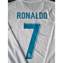 Alaturka Mix Cristiano Ronaldo Cr7 'real'madrid' 2018 Kyiv Final Special Retro Uzun Kollu Forması Jersey