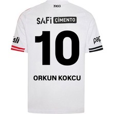 Alaturka Mix B̴e̴ş̴i̴k̴ ̴t̴a̴ş̴ 2026 Orkun Kökçü/10/ Deplasman Beyaz Yetişkin Taraftar Forması T-Shirt