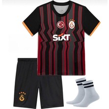 Alaturka Mix 2024/2025 Sezon Kerem Aktürkoğlu7  Siyah Alternatif Yeni Sezon Çocuk Futbol Forması 3'lü Set