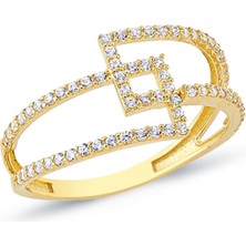 Oroline Kuyumculuk 14 Ayar Modern Kadın Altın Yüzük