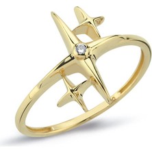 Oroline Kuyumculuk 14 Ayar Işıltı Desenli Kadın Altın Minimal Yüzük