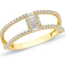 Oroline Kuyumculuk 8 Ayar Modern Kadın Altın Yüzük