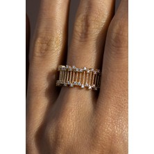 Oroline Kuyumculuk 14 Ayar Dantel Desenli Altın Kadın Yüzük