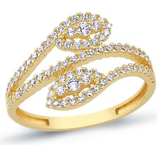 Oroline Kuyumculuk 14 Ayar Şık Kadın Altın Yüzük