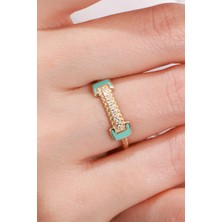 Oroline Kuyumculuk 8 Ayar Mineli Altın Kadın Eklem Yüzük