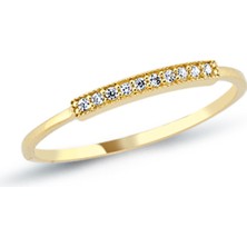 Oroline Kuyumculuk 8 Ayar Minimal Hafif Kadın Eklem Yüzük