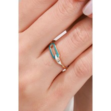 Oroline Kuyumculuk 8 Ayar Mineli Şık Kadın Altın Yüzük