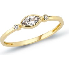 Oroline Kuyumculuk 8 Ayar Minimal Kadın Altın Yüzük