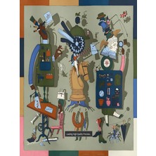 Ege Design Ipek Dokulu Fular Saten 70 x 70