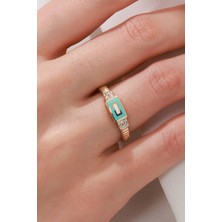 Oroline Kuyumculuk 8 Ayar Mineli Kadın Altın Eklem Yüzük