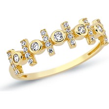 Oroline Kuyumculuk 8 Ayar Modern Kadın Altın Yüzük