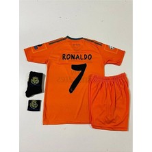 Alaturka Mix Real Madrid C.ronaldo 2013/14 Alternatif Turuncu Çocuk Forması Çorap Bileklik Hediyeli