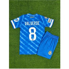 Alaturka Mix Real Madrid 2025/26 Yeni Sezon Valverde Alternatif Çocuk Forması ( Blue)