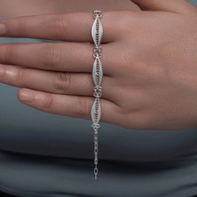 Skygo Gümüş Sonsuz Esinti Telkari Kadın Bileklik