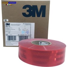Evimdeyokyok 3m 983 Kırmızı Petekli Reflektif Şerit Bant 55 mm x 50 mt