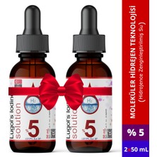 Dolar Kimya Lugol Iyot Çözeltisi %5 | 2X50 ml | Cam Damlalıklı Şişe