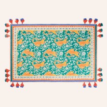 Zsa Zsa Zsu Rajna Pamuk Kilim 160X230 cm Yeşil