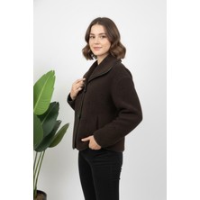 Hiramir Yeni Sezon Kadın Tokalı Peluş Mont KS2573